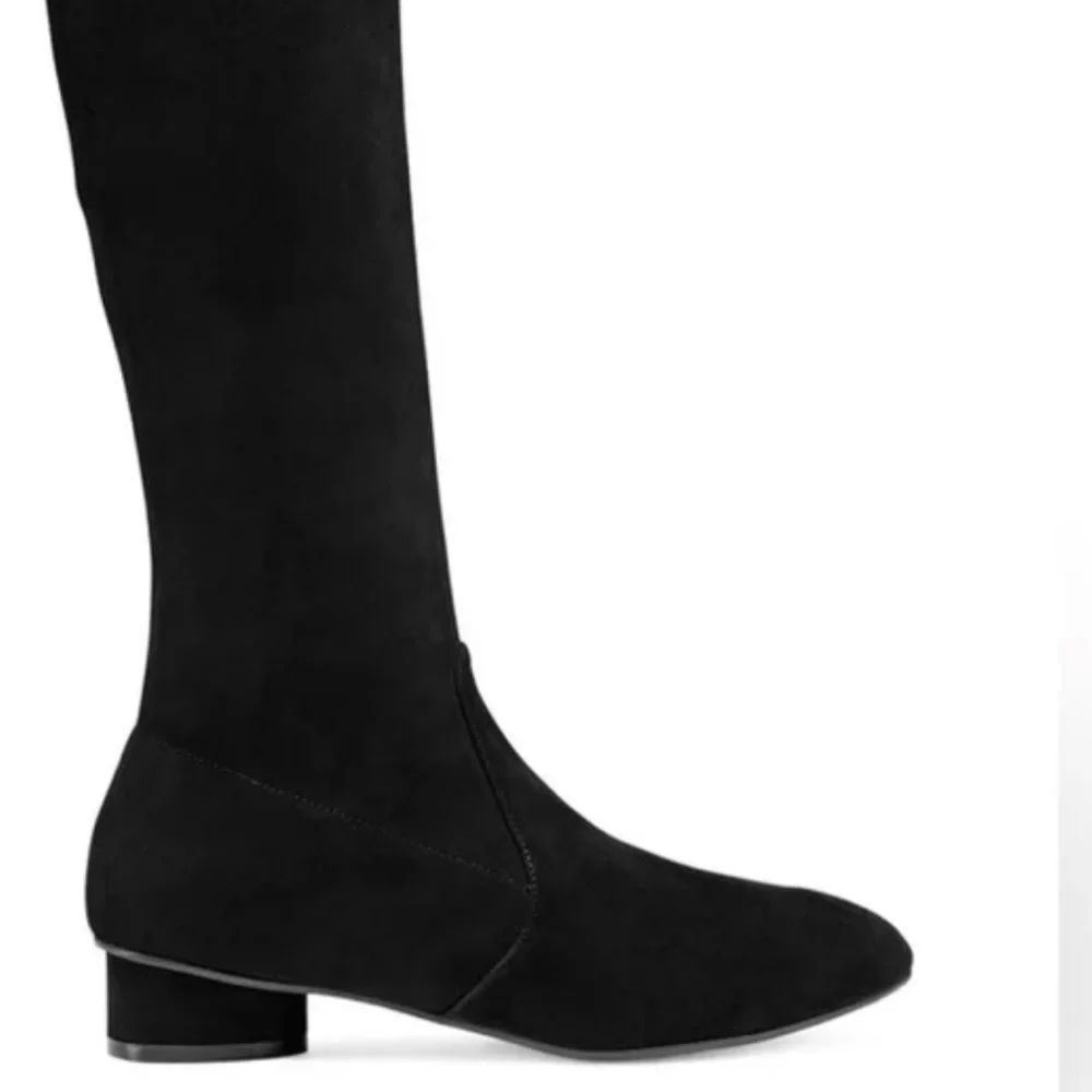 Stuart Weitzman Black Over-the-Knee Suede Boots